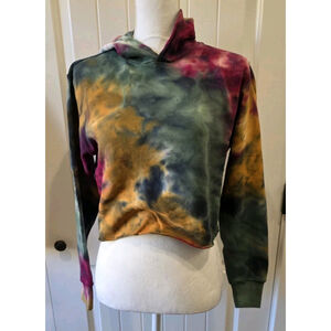 525 America Revolve Dip Dye French Terry Hoodie in Amber Multicolor Size S NWT